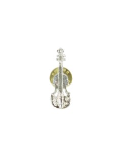 Violin Pin (3.3 cm.) ftp011 Silver