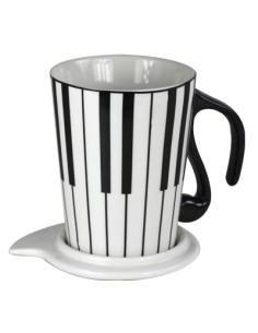 Taza Teclado con Tapa (Porcelana) (Ultimas Unidades)