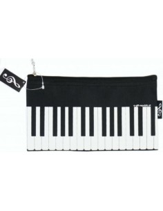 Estuche Escolar Teclado Agifty P-1024 Negro
