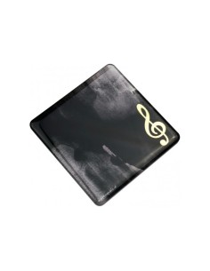 Imán Posavasos Agifty M-1021 Clave de Sol Negro