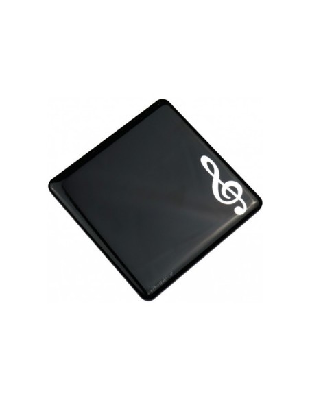 Agifty M-1022 Clave de Sol Black/Silver Coaster Magnet