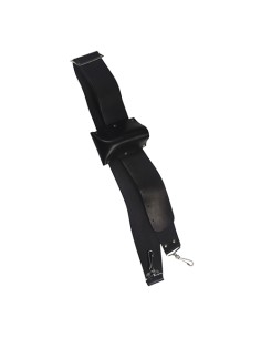 Correa Porta Estandarte Piel Ancho 80 mm. ref.800 (Largo Mínimo 125cm. Largo Máximo 181cm.) Negro