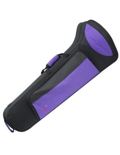Estuche Trombon Tenor (Medidas Internas: 79x15cm Campana:22cm) ref.8495fsh Negro y morado