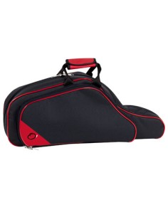 Estuche Funda Saxofon Alto Mochila Acolchado 25 mm. (ref. 111) Negro y Rojo