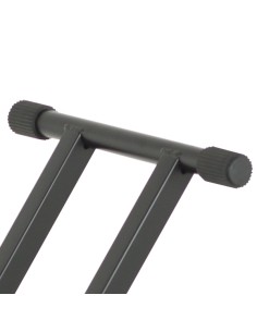 Soporte Teclado Tipo X Tubo Doble Regulable Altura 630 a 970 mm. Ancho 300 a 780 mm. Peso: 3,5Kg.