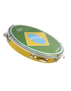 Pandeiro 10" ABS Parche Bandera Brasil Izzo (Ref. Iz3438) Peso: 635gr. Amarillo