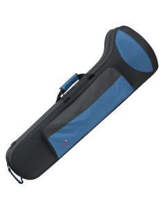 Estuche Trombon Alto med:91x(28x18)x10 cm. ref.8425fsh (Negro y Azul)