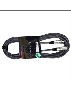 Cable Microfono Kirlin mw-440-6m xlr m-xlr f 24 awg Tela