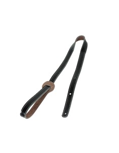 Leather Mandolin Strap Width 23 mm ref.hq7454 Black