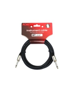 Cable Instrumento Kirlin ref.izc241 Largo:10 metros, conexion: jack/jack 24 awg Standard Negro