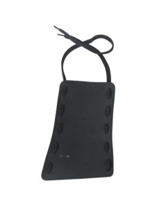 Manopla Trompa Piel Cordon Negro Med: 16x10 cm. (ref. 7309)