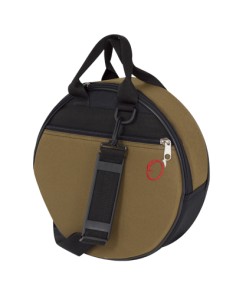 Estuche Funda Pandereta (Pandero) Acolchado 10 mm. Med: 27x9 cm. Negro y marron