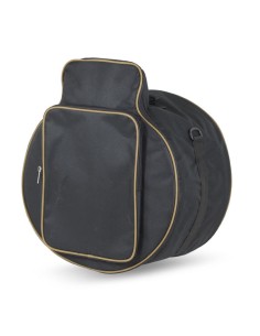 Estuche Funda Redoblante (Tambor) (35x16 cm.) con Caja China Plana montada (42x25 cm.) Negro/Marron