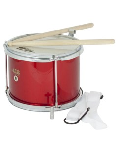 Tambor Infantil 8"x6" sin Bordon Parche Plastico DB (Db0068) (Inc. Baquetas,Correa,Llave Afinacion)