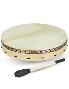 Pandero Chamanico Ø45 cm. (18") Med: 45x7 cm.Parche Piel (Inc.Maza y Funda) (Ref.Vh01560) Peso:900gr