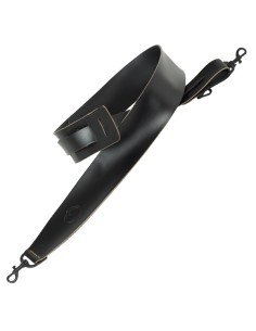 Correa Bandolera Banjo Med: Ancho 5,5 cm. Largo Max: 135 cm. Largo Min: 121 cm. Piel Negro