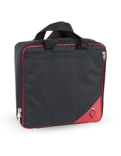 Estuche Funda Mesa Mezclas Acolchado 20 mm. Med: 35x35x10 cm. Negro y Rojo