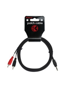Cable Audio Kirlin ye-364-0,15mm Mini jack m-2 rca