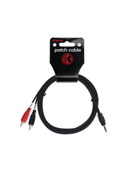 Cable Audio Kirlin ye-364-0,15mm Mini jack m-2 rca