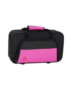 Estuche Clarinete Rectangular med: 35x19x9 cm. ref.8410 fsh (Negro y Fucsia)