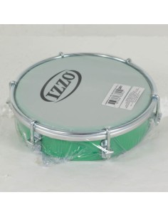 Tamborim 6" ABS Izzo 6 Div. Fijas Niqueladas (Ref.Iz3691) Peso: 330gr. Verde