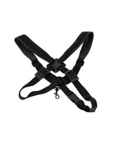 Arnes Saxofon Piel Cruzado Ancho 40 mm. SD21-1 Modelo Hombre, Mosqueton Metalico Negro