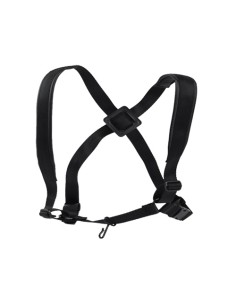 Arnes Saxofon Piel Cruzado Ancho 40 mm. SD21 Modelo Hombre, Gancho Metalico Negro