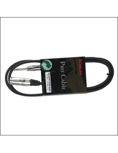 Cable Microfono Kirlin mpc-441pn-1,5m xlr m-jack 24awg