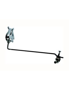 Atril Marcha Trombon con Argolla y Bisagra Ø21,3 mm. Tamaño Super 70 x 55 mm. Cromado