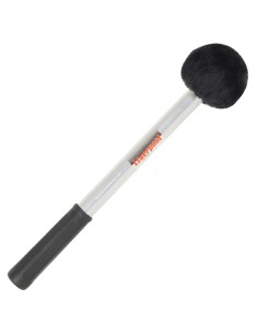 Maza Surdo Mango Aluminio Med: Mango: 35 x 2,8 cm. Bola 6  x 6,5 cm. Peso: 180gr. Negro