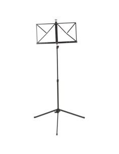 Atril Pie con Funda, altura máxima 113cm. altura mínima: 80cm. peso: 1,10kg.