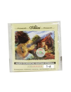Cuerdas Guitarra Clasica 1ª Alice Grosor: 0,72 mm. (a106h-1) Pack 10 Unidades