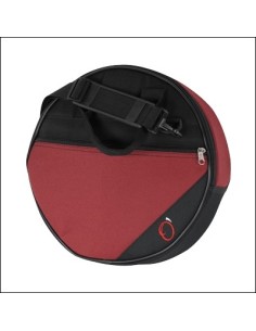 Estuche Funda Pandereta (Pandero) Acolchado 10 mm. Med: 27x9 cm. Negro y Rojo