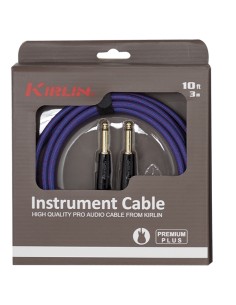 Cable Instrumento Kirlin iwb-201pfgt-3m jack-jack 20awg premium Morado