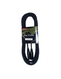 Cable Microfono Kirlin ref.mpc230 Largo:6 metros, conexion:xlr m/xlr f20 awg Standard Negro