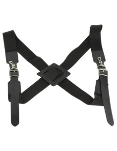 Bandolera Bombo Arnes Piel ref. 720 xxl Medidas:Largo Mínimo 130cm. Largo Máximo 142cm. Negro