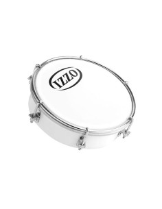 Tamborim 6" ABS Izzo 6 Div. Fijas Niqueladas (Ref.Iz3691) Peso: 330gr. Blanco