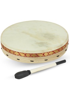 Pandero Chamanico Ø50 cm. (20") Med: 50x7 cm.Parche Piel (Inc.Maza y Funda) (Ref.Vh01570) Peso:950gr