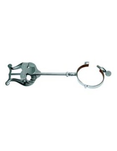 Atril Marcha Oboe con Argolla Abierta y Bisagra Ø34 mm. Tamaño Normal 55 x 45 mm. Cromado