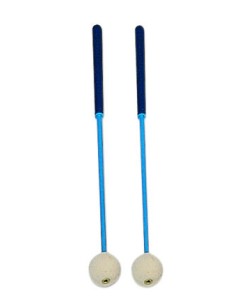 Mazas Metalofono Soprano (Par) Bola Fieltro Mango Plastico Med: Ø28 mm. Longitud: 330 mm. Duras