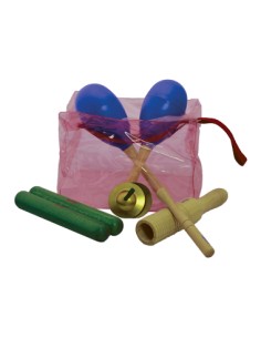 Petit Kit de Percussion Lot 4 Instruments (sac inclus)