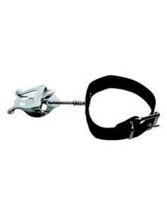 Atril Marcha Flauta Travesera Brazalete Piel Correa Negra Tamaño Super 70 x 55 mm. Cromado