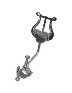 Atril Marcha Corneta con Argolla Abierta Ø18 mm. Tamaño Normal 55 x 45 mm. Cromado