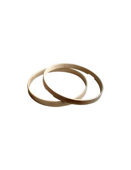 Aros Tambor 10" Ø 25.4 cm, Madera (Par)