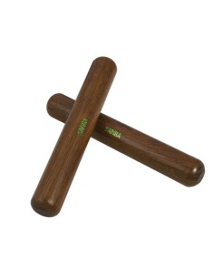 Claves (Par) Madera Bubinga Samba Med: Ø 30 x 200 mm. Peso: 190gr. Natural