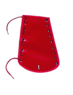 Long Bugle Mitten Synthetic Leather Red