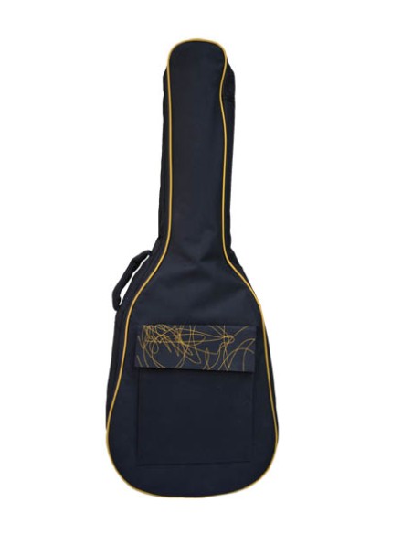 Acoustic Guitar Case Padded Backpack Black