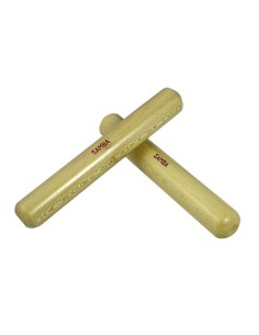 Claves (Par) Madera Haya Samba Med: Ø 30 x 200 mm. Peso: 190gr. Natural