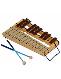 Carrillon Soprano Cromatico 12 + 8 Laminas Do a Sol Samba (Inc. Mazas y Funda) Natural