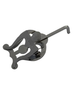 Atril Marcha Trompeta Curvado Corto Tamaño Super 70 x 55 mm. Cromado